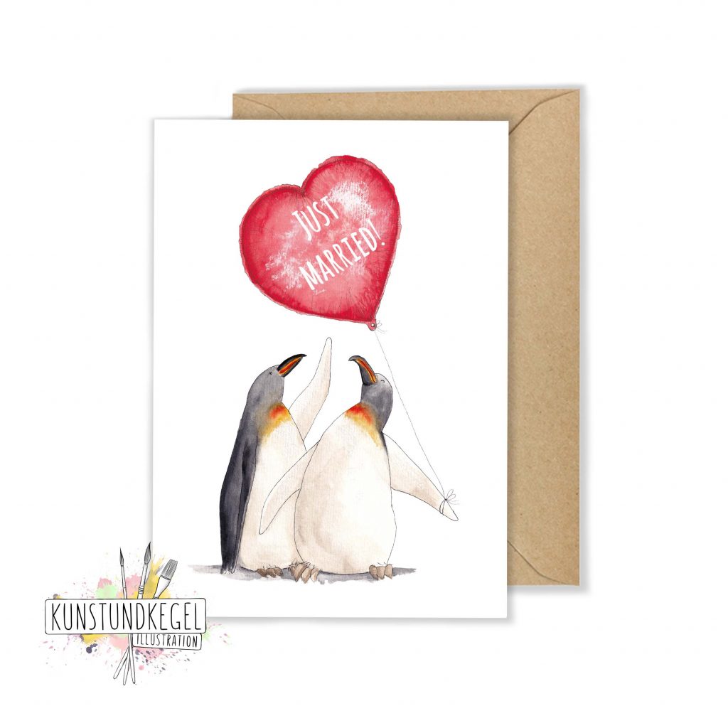 Hochzeit pinguin luftballon