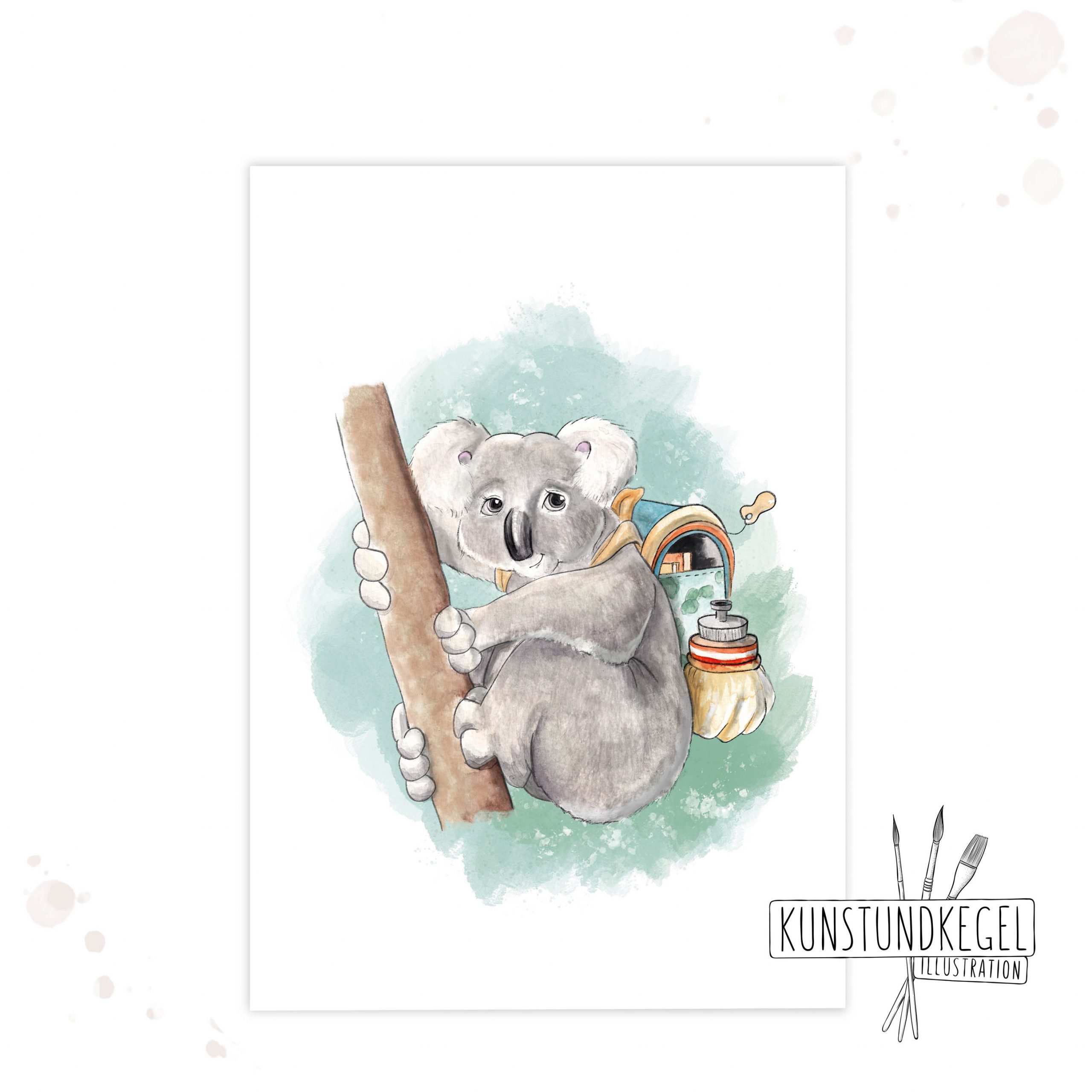 Kunstdrucke Inszinierung Koala 1 scaled