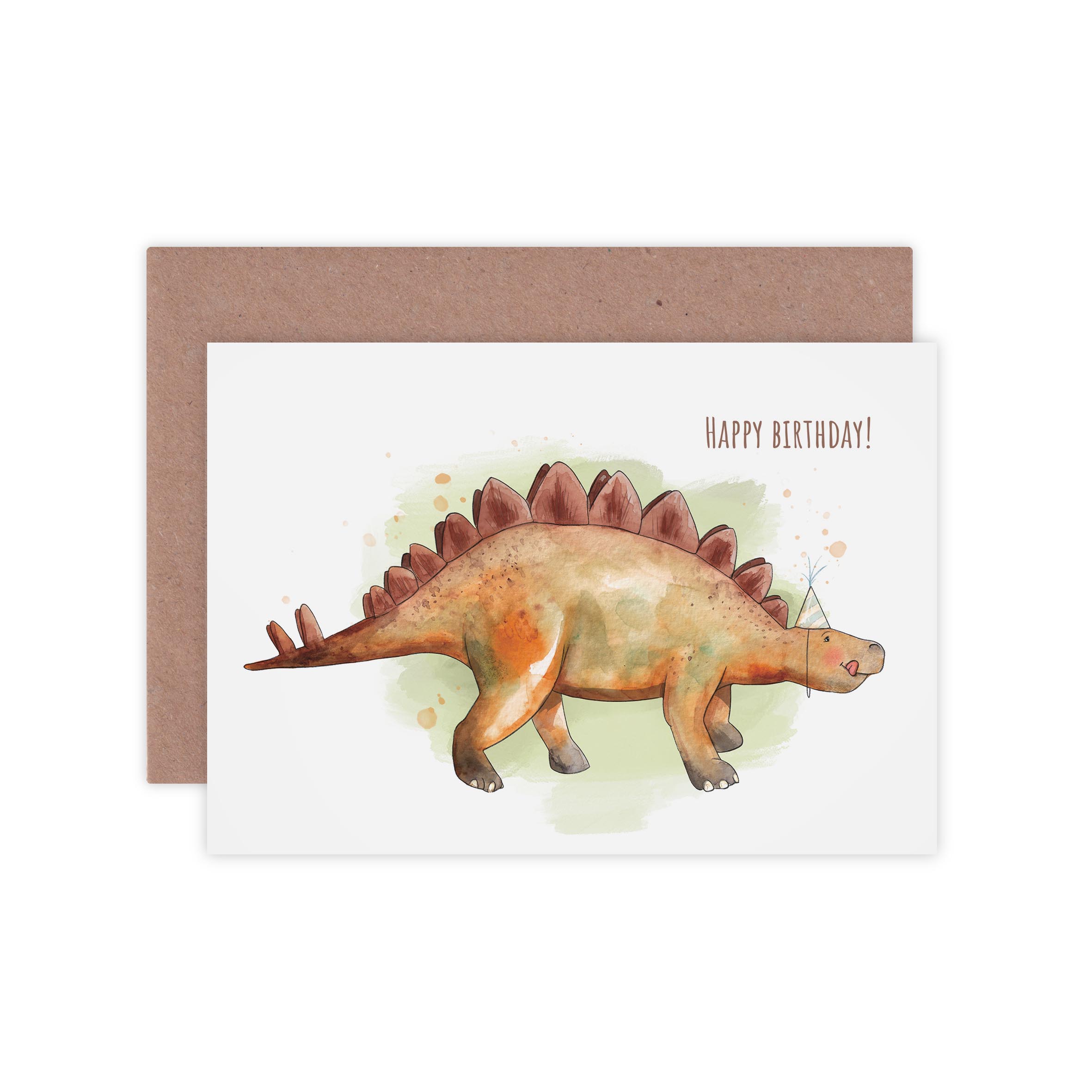 Grusskarte Geburtstag Stegosaurus freisteller bea
